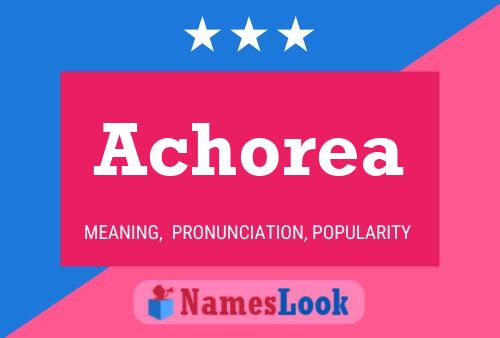 ملصق اسم Achorea