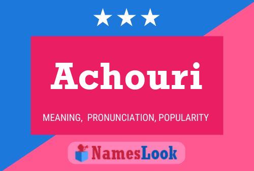 ملصق اسم Achouri