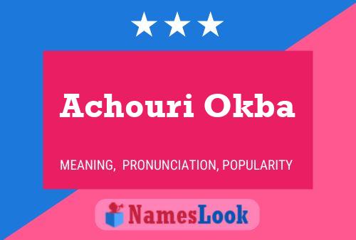 ملصق اسم Achouri Okba