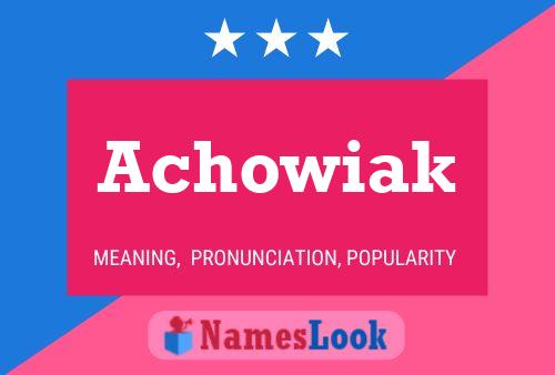 ملصق اسم Achowiak