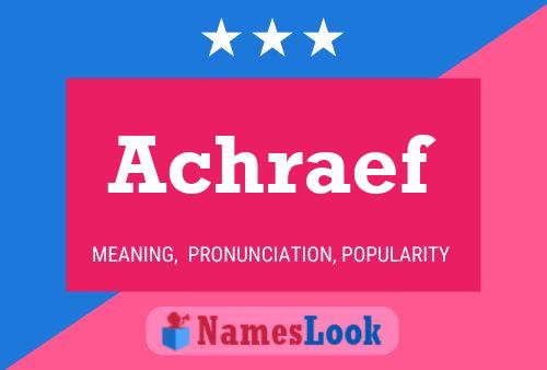 ملصق اسم Achraef