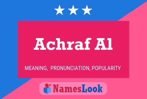 ملصق اسم Achraf Al