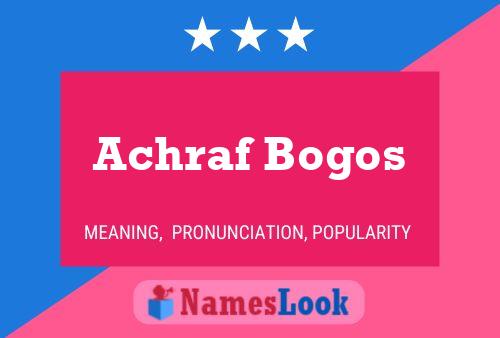 ملصق اسم Achraf Bogos