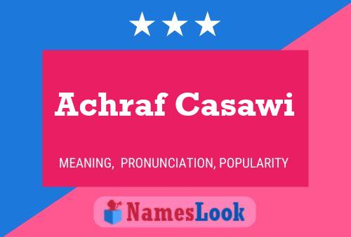 ملصق اسم Achraf Casawi