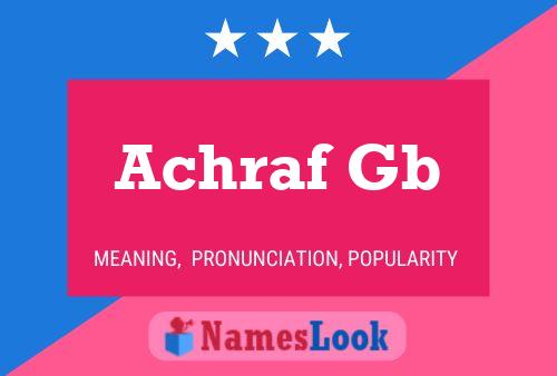 ملصق اسم Achraf Gb