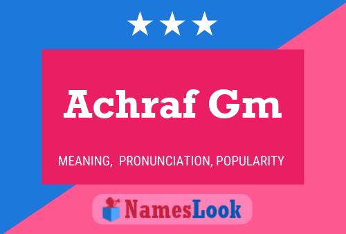 ملصق اسم Achraf Gm