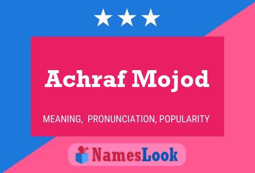 ملصق اسم Achraf Mojod