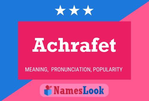 ملصق اسم Achrafet