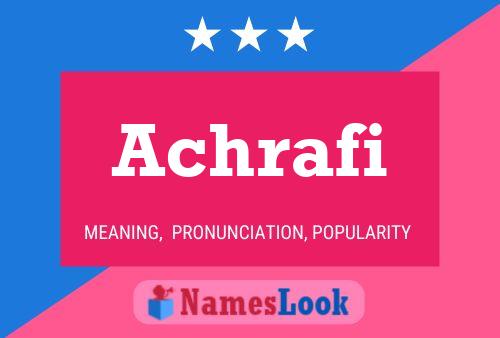 ملصق اسم Achrafi