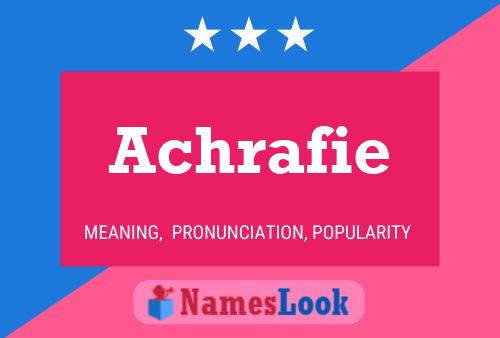 ملصق اسم Achrafie