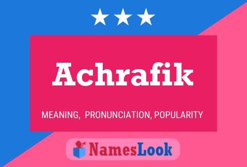 ملصق اسم Achrafik