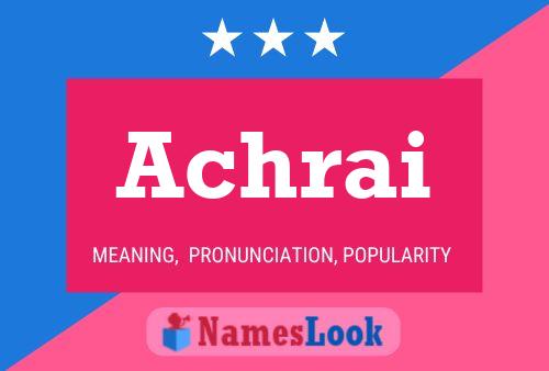 ملصق اسم Achrai