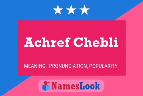 ملصق اسم Achref Chebli