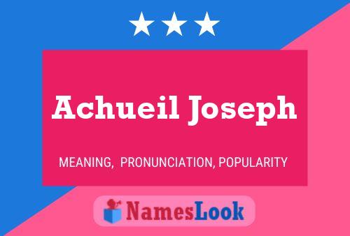 ملصق اسم Achueil Joseph