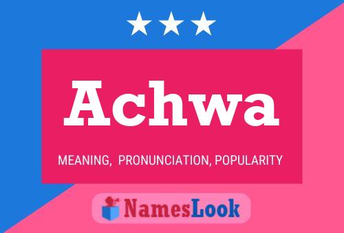 ملصق اسم Achwa