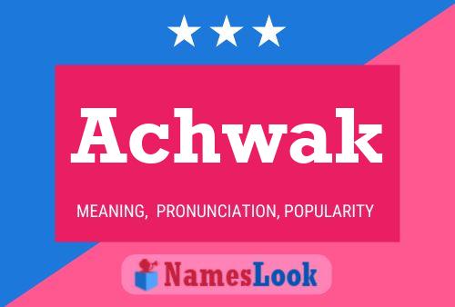 ملصق اسم Achwak