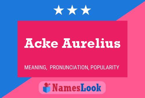 ملصق اسم Acke Aurelius