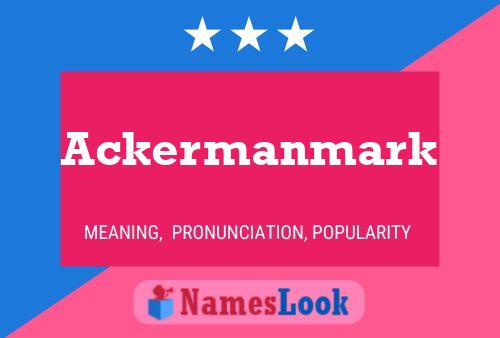 ملصق اسم Ackermanmark