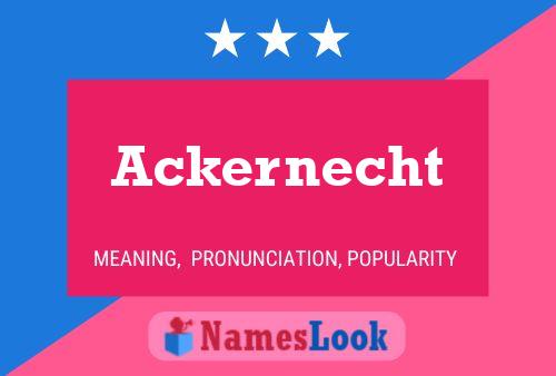 ملصق اسم Ackernecht