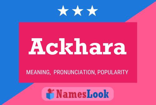 ملصق اسم Ackhara