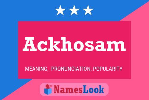 ملصق اسم Ackhosam