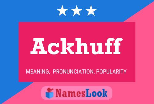 ملصق اسم Ackhuff