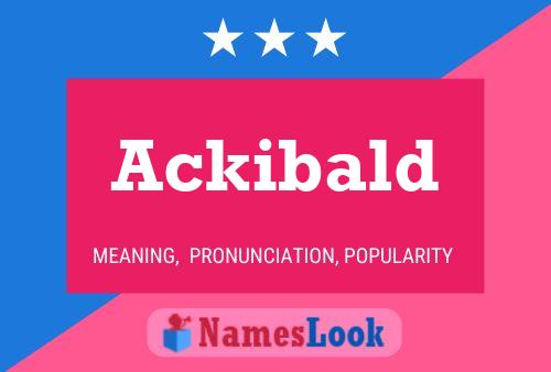 ملصق اسم Ackibald