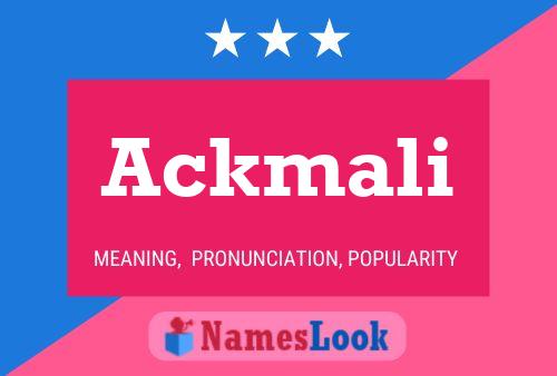 ملصق اسم Ackmali