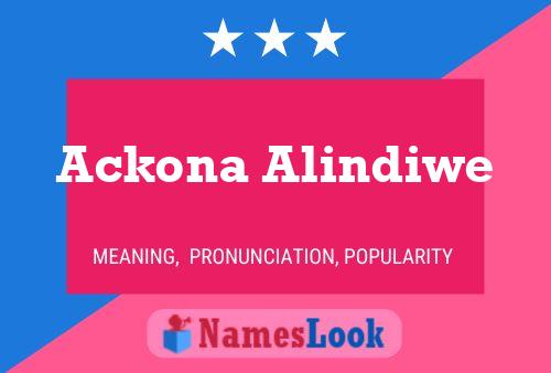 ملصق اسم Ackona Alindiwe