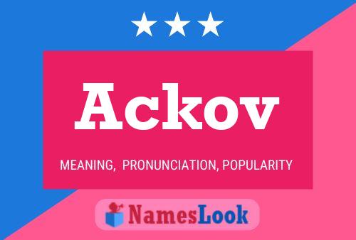 ملصق اسم Ackov