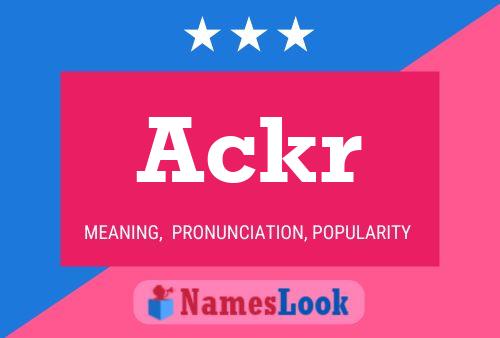 ملصق اسم Ackr