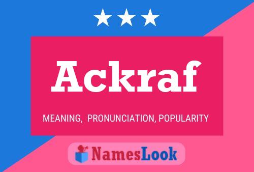 ملصق اسم Ackraf