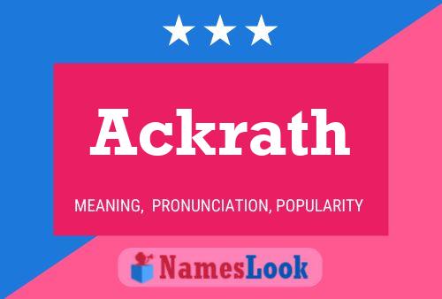 ملصق اسم Ackrath