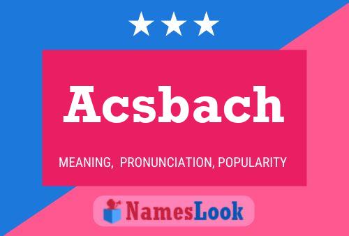 ملصق اسم Acsbach