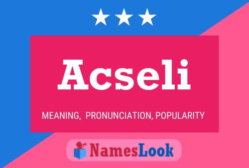 ملصق اسم Acseli