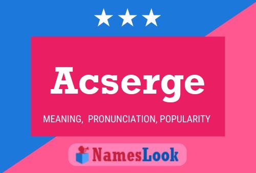 ملصق اسم Acserge