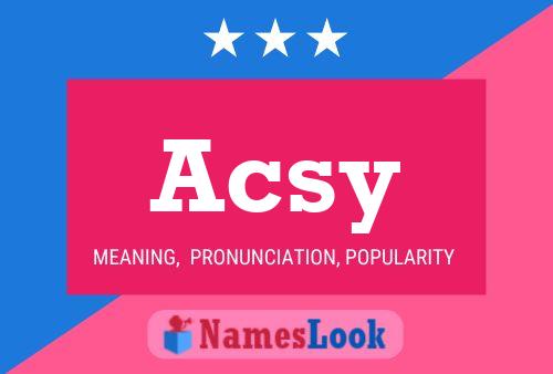 ملصق اسم Acsy