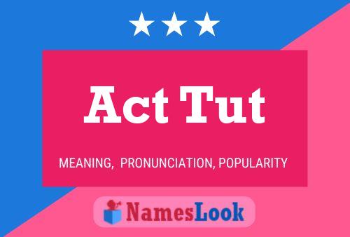 ملصق اسم Act Tut