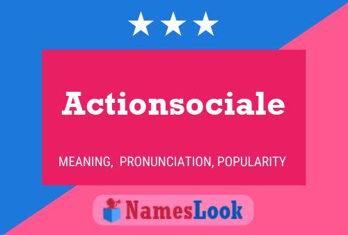 ملصق اسم Actionsociale