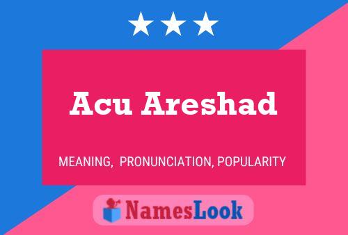 ملصق اسم Acu Areshad