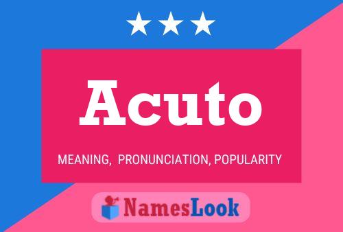 ملصق اسم Acuto