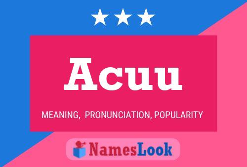 ملصق اسم Acuu