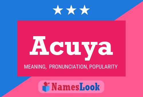 ملصق اسم Acuya