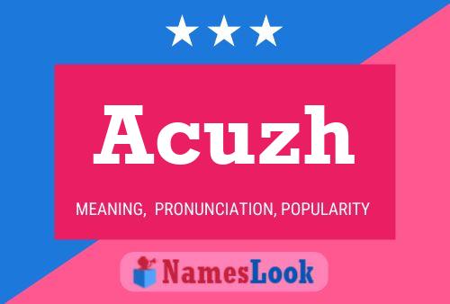 ملصق اسم Acuzh