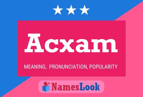 ملصق اسم Acxam