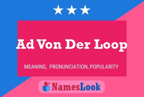 ملصق اسم Ad Von Der Loop