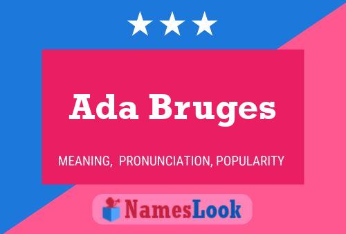 ملصق اسم Ada Bruges