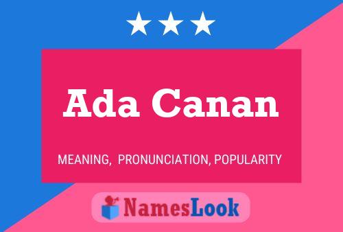 ملصق اسم Ada Canan