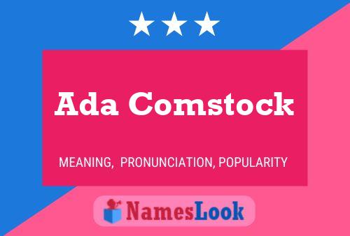 ملصق اسم Ada Comstock