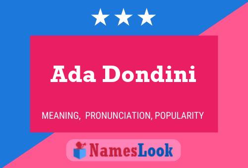 ملصق اسم Ada Dondini